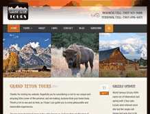 Tablet Screenshot of grandtetontours.com